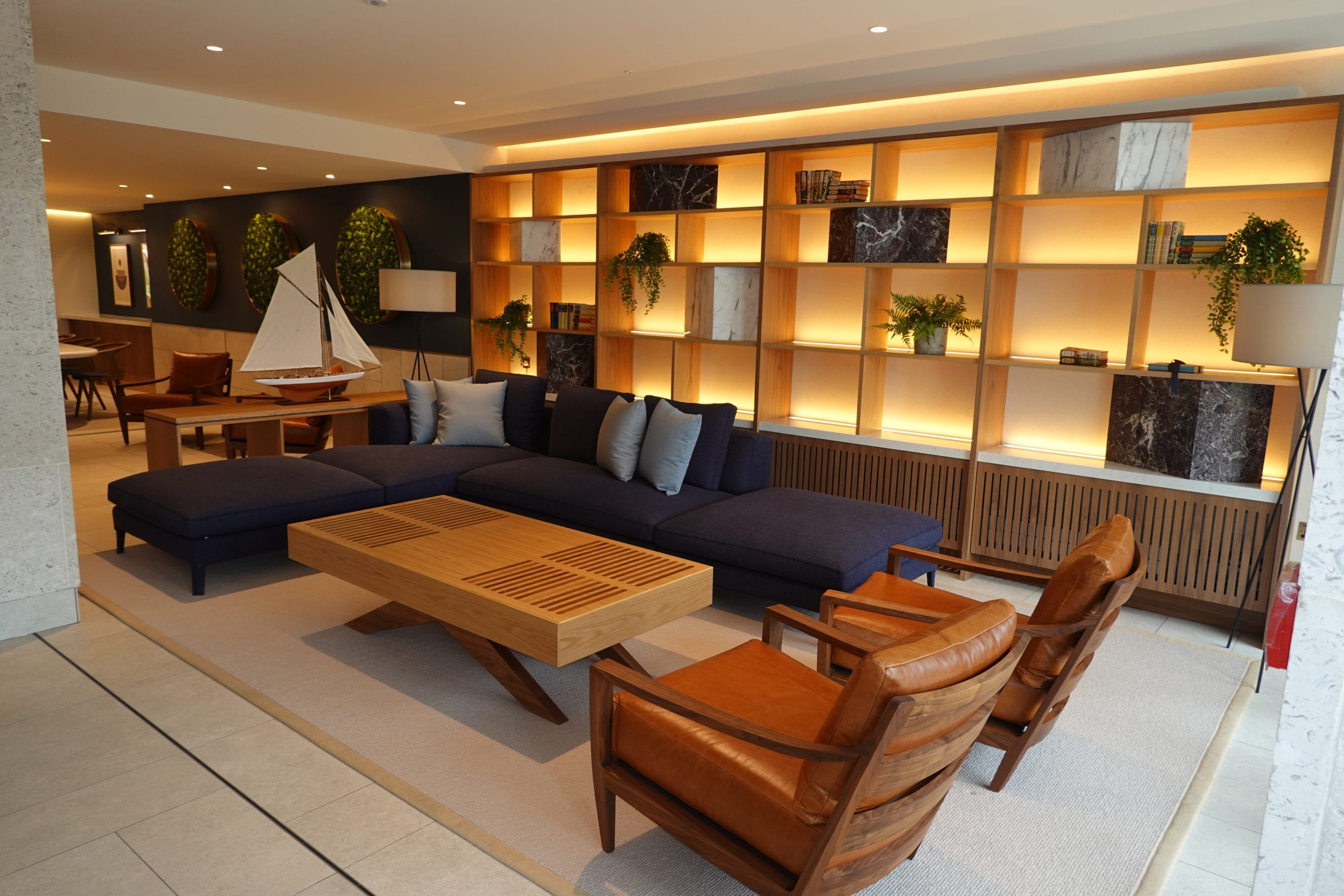 the finished interior of a block of flats in London helped by a contract administrator